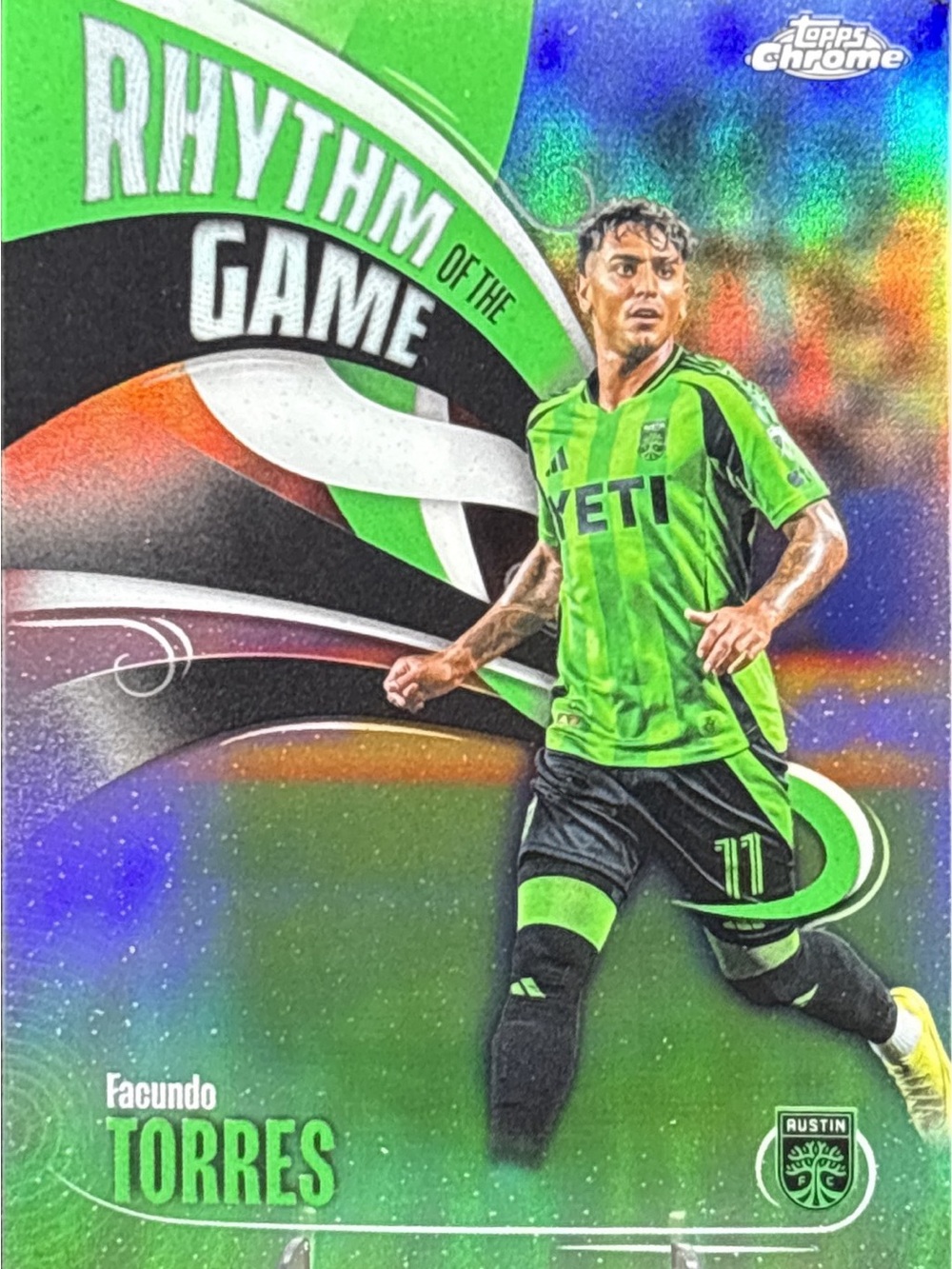 Topps Chrome Facundo Torres Austin FC Card - Rhythm of the Game